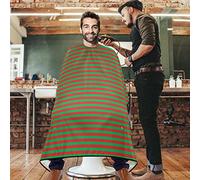 Capa De Peluquería Stripe In Red Green Christmas Colors Capa De Barbero Proteger Capas Para Peluqueria Ajustable Capa De Corte Peluqueria Para Barberías Teñidos Cutting Hair 140x168cm