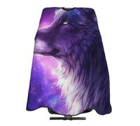 Capa De Peluquería Universo Galaxia Lobo Mágico En El Espacio Capas Para Peluqueria Antiestático Duradero Bata Para Barberías, Para Barberías, Hogar, Cortes Y Teñidos, 140x168cm