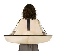 Capa de peluquero - Paraguas plegable impermeable para cortar el pelo | Chal de peluquería reutilizable con mangas | Babero de peluquería para adultos para salón de belleza para el hogar, hombres