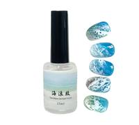 Capa De Pintura Ondulada - Esmalte De Manicura Profesional, Barniz De Alto Brillo | Sellador De Uñas Protector De Larga Duración, Accesorio De Belleza Con Acabado De Gel Líquido Para Decoraci