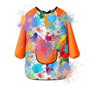Capa de Pintura para Niños,Capa de Pintura Infantil,Delantal de pintura impermeable de manga larga para niños | Bata de arte para niños con diseño de puños flexibles para manualidades, pintura, escrit