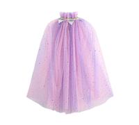 Capa de Princesa Colorida - Capa de Tul con Lentejuelas Brillantes para Disfraces de niñas, Disfraces de Halloween, Carnaval, Fiesta de cumpleaños, Cosplay e623