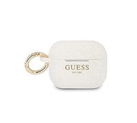 Capa de Silicona Traseira Guess Guapsggeh Airpods Pro Cover Branco/Branco Glitter