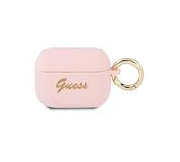 Capa de Silicona Traseira Guess Guapsssi Airpods Pro Cover Cor-De-Rosa/Cor-De-Rose Vintage Script