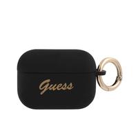 Capa de Silicona Traseira Guess Guapsssk Airpods Pro Cover Preto/Preto Vintage Script