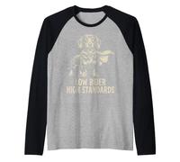 Capa Divertida para Perros Dachshund Wiener de Low Rider High Standards Camiseta Manga Raglan