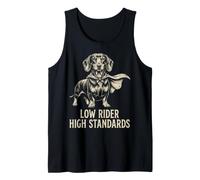 Capa Divertida para Perros Dachshund Wiener de Low Rider High Standards Camiseta sin Mangas