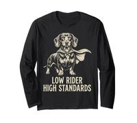 Capa Divertida para Perros Dachshund Wiener de Low Rider High Standards Manga Larga