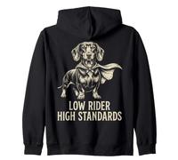 Capa Divertida para Perros Dachshund Wiener de Low Rider High Standards Sudadera con Capucha