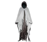 Capa espeluznante de Halloween con capucha, capa de bruja de Halloween para mujer, Parca espeluznante, cosplay, capa espeluznante con capucha, disfraz de Scream reutilizable para juegos de rol