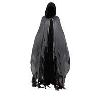 Capa Fantasma De Halloween - Capa De Bruja De Terror De Halloween Transpirable Para Adultos | Traje De Bruja De Terror Para Carnaval, Capa De Bruja Con Capucha De Miedo, Traje De Cosplay De Ma