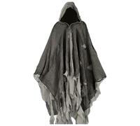 Capa Fantasma Halloween Adulto con Capucha Disfraz Halloween Mujer Hombre Capa Unisex para Vampiro Bruja y Mago en Carnaval y Cosplay