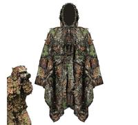 Capa invisible para observación de aves, disfraz de camuflaje para fotografía de aves,Capa invisible para fotografía de pájaros con efecto - Ropa invisible de hojas transpirables para fotografía de