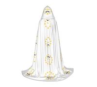 Capa larga con capucha de la bandera del estado de Rhode Island para adolescentes, bruja, vampiro, cosplay, fiesta, Halloween, Navidad