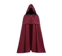 Capa Negra con Capucha,Disfraz Halloween Hombre Adulto Estilo Gótico Capa Largo para Cosplay de Bruja Vampiro Mago Estilo Gótico Abrigo Medievales Disfraces Halloween Carnaval Mascarada Navidad
