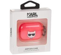 Karl Lagerfeld Carcasa Pods para Pods Pro Choupette Fucsia con