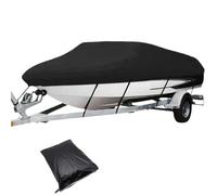 Capa para Jet ski Funda for yate de 190T, Color Negro, Resistente, Impermeable, for Exteriores, for lanchas rápidas Marinas 11 a 22 pies(11-13ft (420 X270cm))