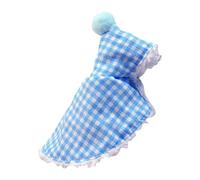 Capa para pájaros con Bordes cosidos y Tela, Blue L | Capa de Forma Distinta, Parte con Capucha Decorativa y Forro Cálido, para Interacción con Loros y Estilo