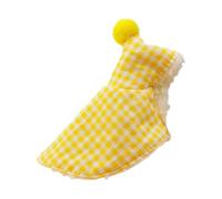 Capa para pájaros con Bordes cosidos y Tela, Yellow S | Capa de Forma Distinta, Parte con Capucha Decorativa y Forro Cálido, para Interacción con Loros y Estilo