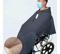Capa para Silla de Ruedas, Manta de Forro Polar Gruesa de Invierno cálida y Resistente al Viento para Silla de Ruedas, Adecuada para Hombres y Mujeres, Funda para piernas acogedora para Silla Ruedas