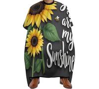Capa Peluquería Eres mi girasol, Unisex Salón Delantal de Peluquero Impermeable Capa Peluqueria para Adultos Salón 140X168cm