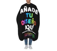 Capa Peluqueria Personalizada con Foto Texto o Logo - Capa Barbero Personalizado Profesional Impermeable Antiestática - Bata Peluquería regalo Personalizado Unisex para Corte de Pelo en Casa o Salón
