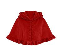 Capa Roja Terciopelo Disfraz Halloween Mujer Medieval Victoriano Lolita