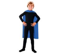 Capa Superhéroe Infantil Azul de 70 cm