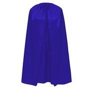 Capa Superheroe Superheroina para Adolescente y Adulto Hombre Mujer Satin con Brillo Super-man Bat-man Flash (M/140CM, Capa Satin Azul)