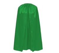 Capa Superheroe Superheroina para Adolescente y Adulto Hombre Mujer Satin con Brillo Super-man Bat-man Flash (S/90CM, Capa Satin Verde)