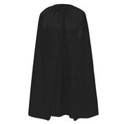 Capa Superheroe Superheroina para Adolescente y Adulto Hombre Mujer Satin con Brillo Super-man Bat-man Flash (Capa Satin Negro, M/140CM)