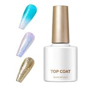 Capa superior para uñas, 10 ml, patrón de ondas de agua, manicura, escultura líquida, brillo espejo: capa superior sin limpiar, para principiantes, mujeres, niñas, hogar, salón, viajes, fiesta, spa