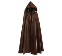 Capa unisex con capucha adjunta para disfraz de Halloween, Navidad, elegante, disfraz de vampiro, bruja, accesorio temático, capa gótica para festivales