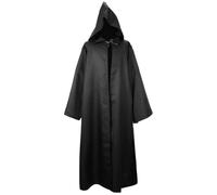 Capa unisex de guerrero galáctico, disfraz de Halloween, capa con capucha, capa roja de brujo, capa de manga larga, abrigo renacentista, capelet gótico, disfraz medieval para adultos, fiesta de