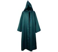 Capa unisex de guerrero galáctico, disfraz de Halloween, capa con capucha, capa roja de brujo, capa de manga larga, abrigo renacentista, capelet gótico, disfraz medieval para adultos, fiesta de