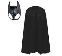 Capa y Mascara Catwoman Superheroina Superheroe Niña y Mujer, Capa Superheroina y Mascara Catwoman 2pcs, Disfraz Catwoman Capa Mascara, Disfraz Gata Capa Halloween Carnaval