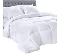 Capacidad alternativa de Bedding Down (Twin White) - Poldador de toda la temporada - Plush Siliconized Fiberlipfill Divet Inserto - Caja cosida