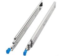 Capacidad de carga de 260 libras, deslizadores de cajón de acero inoxidable de 36 pulgadas, resistente, con cerradura de extensión completa, diseño de tres secciones para un funcionamiento seguro del