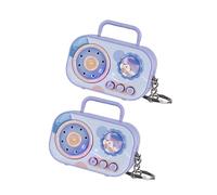 Capacidad De Grabadora De Voz Vintage Bolsillo Novely Juguete Electrónico 6 Cm Retro Player Player Diseño Grabadora Retro