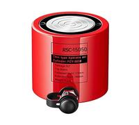 Capacidad del cilindro hidráulico, gato con retracción automática, cilindro de elevación con carrera de 50 mm, varilla de pistón chapada, resistente a la corrosión y al óxido, (150T/33000 libras-2