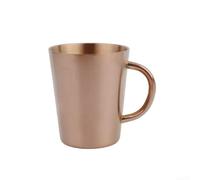 Capacidad doble de la taza de café del acero inoxidable de la pared 300ML con la tapa y la manija para las bebidas (B)