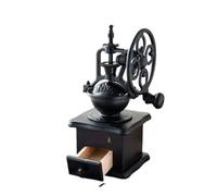 Capacidad Retro Hand Crank Coffee Grinder - Manual Home Portable Coffee Bean Mill (Vintage Style)(Black)