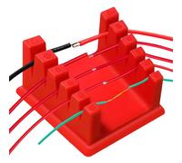 Capacitación de alambre de la estación de soldadura, clip de cable de la | Soporte de electrodo con base magnética, herramientas de reparació