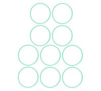 Capacitación Sensorial para Niños Set Focus Balance Habilidades Niños de Plástico 10 Piezas 40 Cm Diámetro Exterior (Verde de 18 mm de ancho)