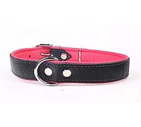Capadi K0714 - Collar para Perro con Piel de napa y Resistente Collar de Piel auténtica, Color Rosa, Ancho 30 mm, Longitud 52 cm