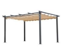 CAPALDO GAZEBO PERGOLA con Lona Retráctil CM. 300X400X230H