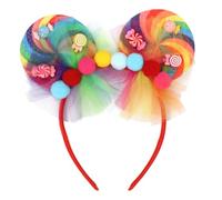 Capaneus Disfraz Piruleta Fiesta Carnaval, Llamativa Diadema Lollipop, Diadema Piruleta, Disfraz Mujer de Candy Carnaval Cosplay Cumpleaños Fiesta