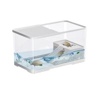 Caparazón de tortuga - Vaso de agua, plataforma de reptiles para mascotas, caja compacta para hábitats de tortugas, de río, instalación de baño, cámara de piscina de agua, cuenco de