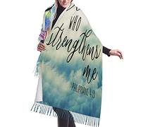 Capas de borlas, chales y envolturas Capelets I Can Do All Things Through Christ versículo bíblico Escritura Filipenses 4 13 04 Boda