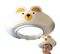 Capas de ducha para niños pequeños, sombrero de ducha para niños pequeños - Sombrero de visera de champú impermeable - Capas de baño de champú de niños plegables con protección de oídos para amigos Fa